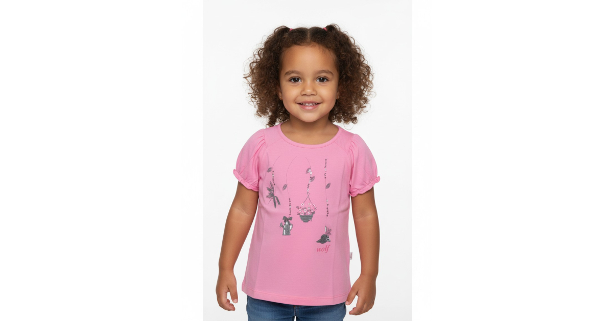Dívčí letní tričko Wolf - zdobené