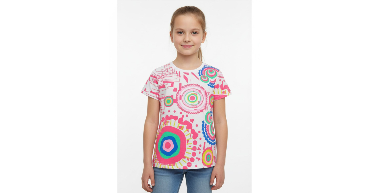 Dívčí letní tričko - mandala