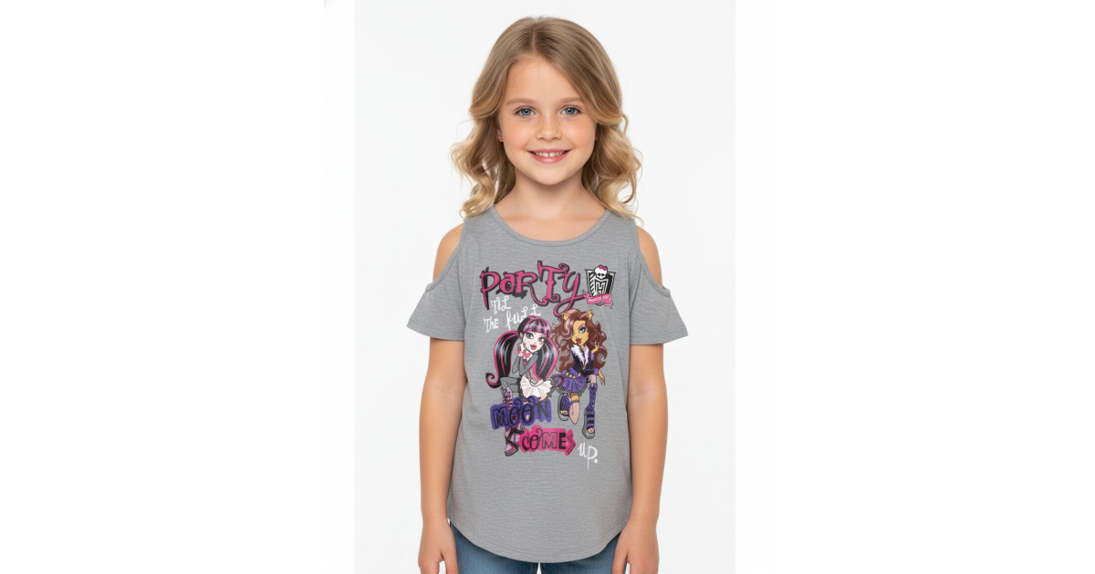 Dívčí letní tričko MONSTER HIGH - modrá