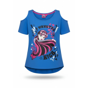 Dívčí letní tričko MONSTER HIGH - modrá
