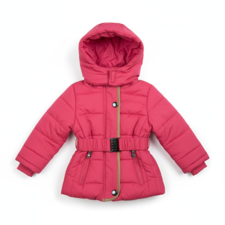 Dívčí zimní kabátek zateplený | Prodloužená bunda s fleecem