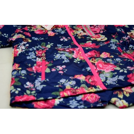 Dětská dívčí šusťáková bunda s fleecem | Nepromokavá na jaro a podzim