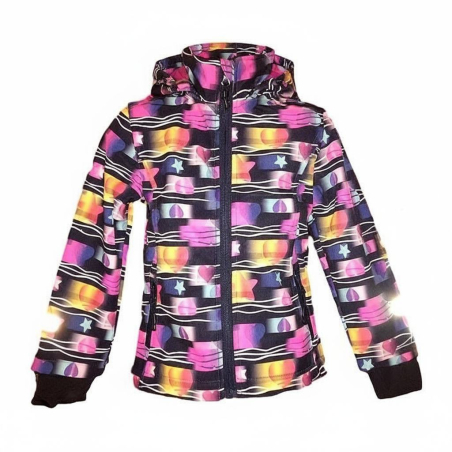 Dívčí softshellová bunda s fleecem | Nepromokavá, prodyšná, s reflexními prvky