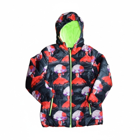 Dívčí prošívaná bunda s kapucí | Jarní a podzimní kabátek