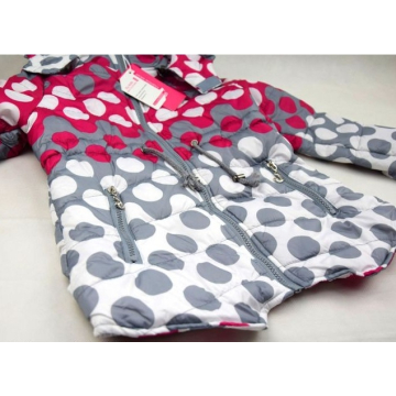 Dívčí prošívaná šusťáková bunda s kapucí | na jaro/podzim