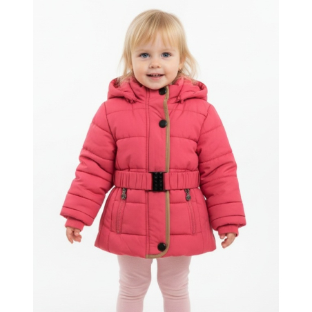 Dívčí zimní kabátek zateplený | Prodloužená bunda s fleecem