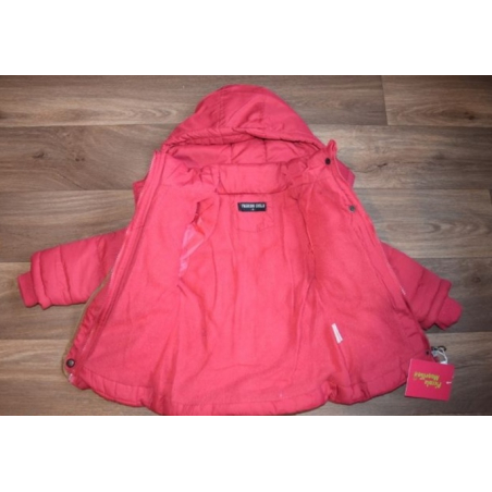 Dívčí zimní kabátek zateplený | Prodloužená bunda s fleecem