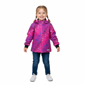 Dívčí softshellová bunda | Nepromokavá, prodyšná, s kapucí