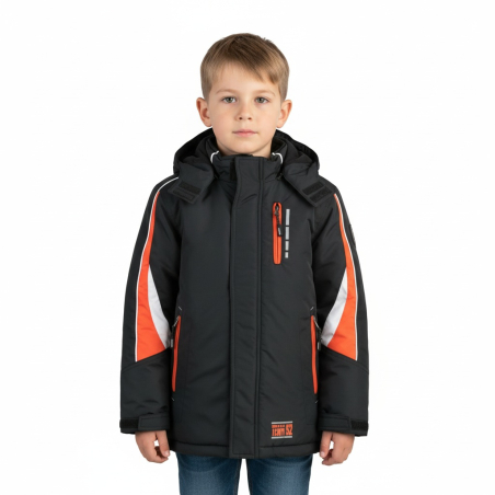 Chlapecká zimní bunda s kapucí Glo-story | Zateplená fleece