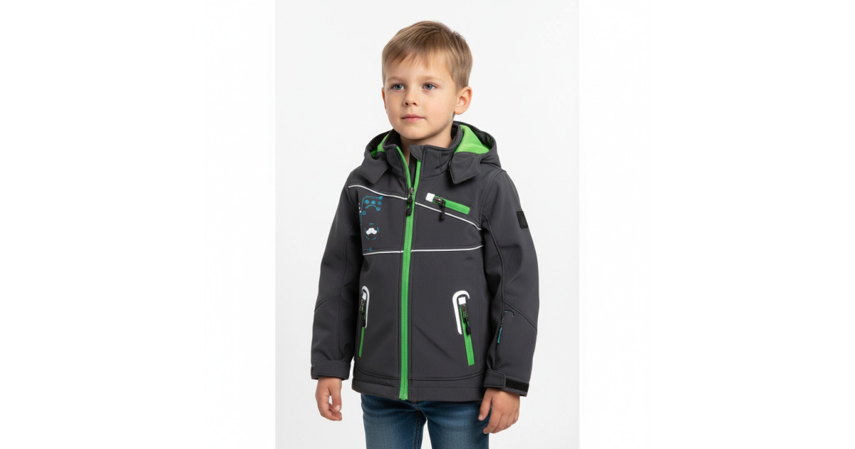 Chlapecká  softshellová bunda s membránou  | Nepromokavá, prodyšná