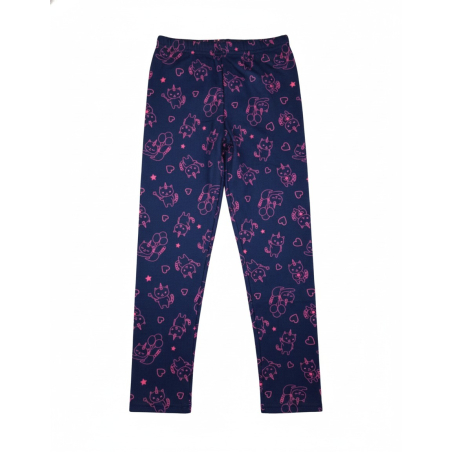 Dívčí zateplené legíny s kožíškem | Bambusové termo legíny