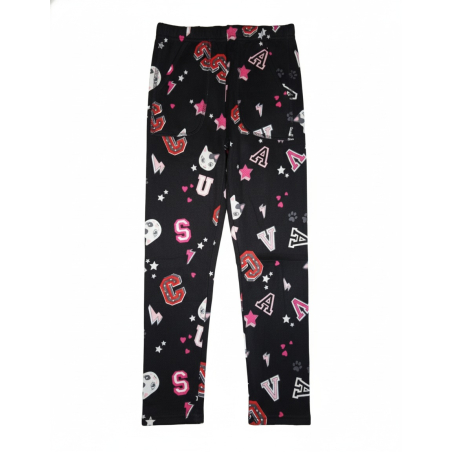 Dívčí zateplené legíny s kožíškem | Bambusové termo legíny