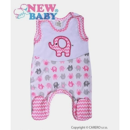 Kojenecké bavlněné dupačky New Baby Sloník