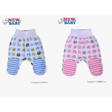 Kojenecké bavlněné polodupačky New Baby Sloník