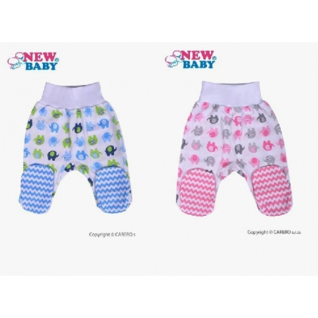 Kojenecké bavlněné polodupačky New Baby Sloník