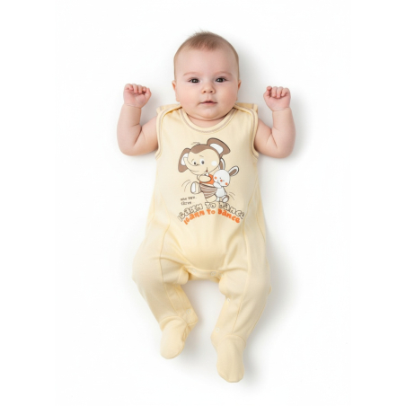 Kojenecké bavlněné dupačky - sloník