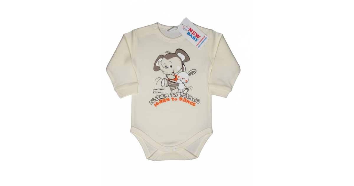 Kojenecké bavlněné body - sloník