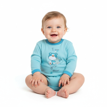 Kojenecké bavlněné body -  medvídek