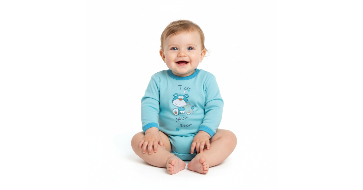 Kojenecké bavlněné body -  medvídek