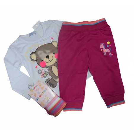Kojenecké tričko a tepláčky pro holčičku vel. 68