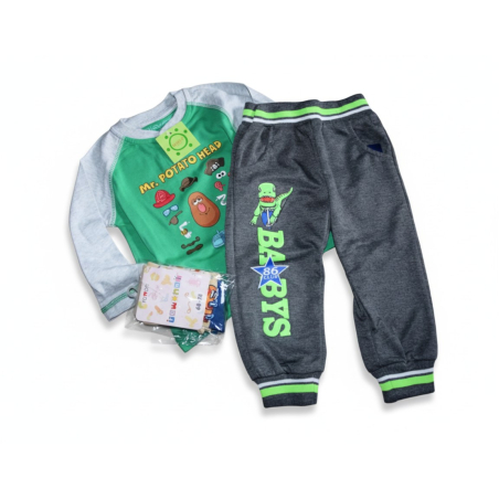 Kojenecké tričko a tepláčky s dinosaurem vel.74