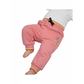 Dívčí tepláky Kugo víla - lososová