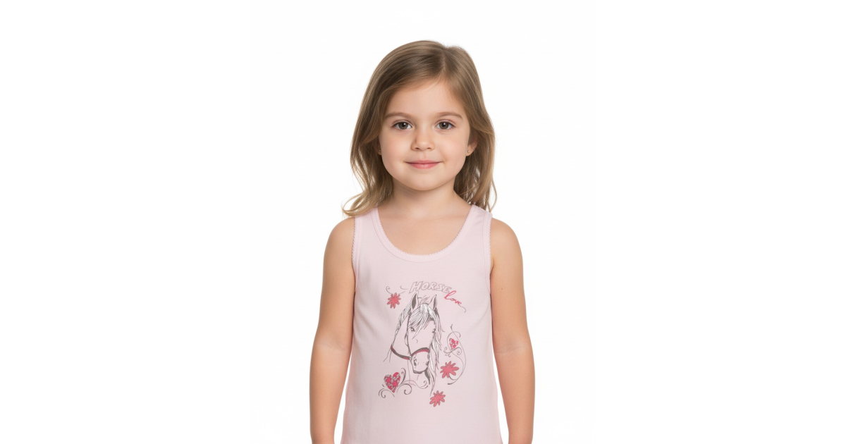 Dívčí spodní košilka -tílko - koníček Wolf