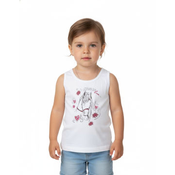 Dívčí spodní košilka -tílko - koníček Wolf
