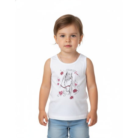 Dívčí spodní košilka -tílko - koníček Wolf