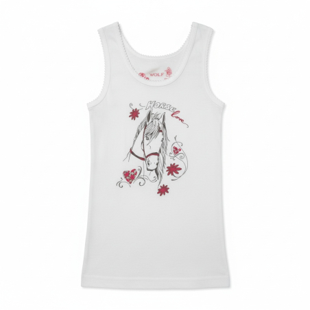 Dívčí spodní košilka -tílko - koníček Wolf